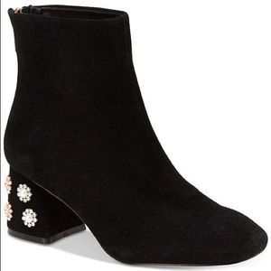 Nanette Lepore Pearl Block Heel Booties 8.5